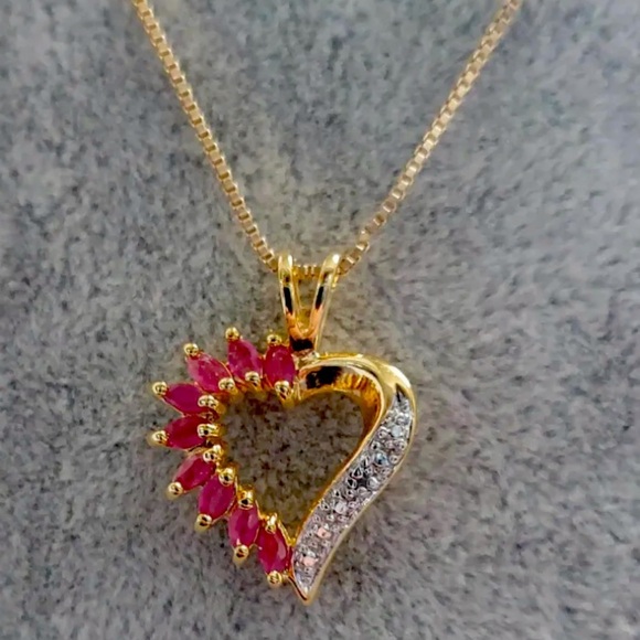 Heart Pendant jewelry .925 Sterling Silver - Picture 1 of 4
